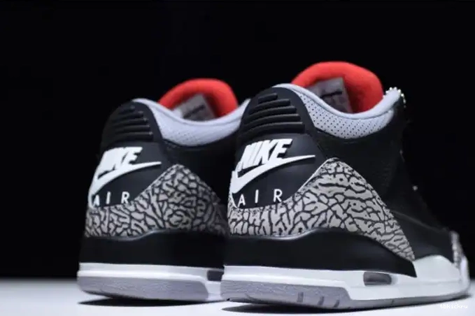 Reps TBK 854262-001 3 Black Jordan Air Cement 0521